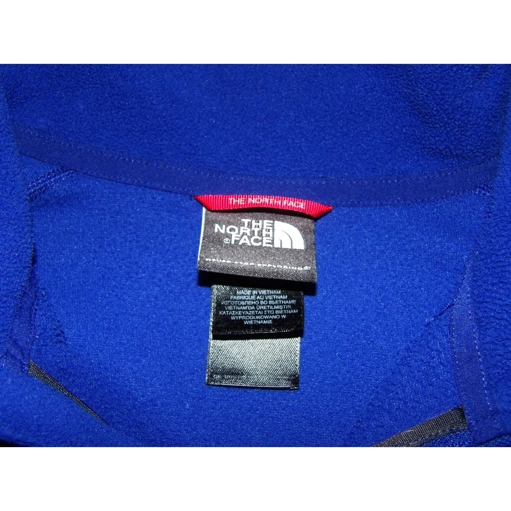 The North Face Blue Light Weight 1/4 Zip Pull Over Fleece Jacket Men's XL